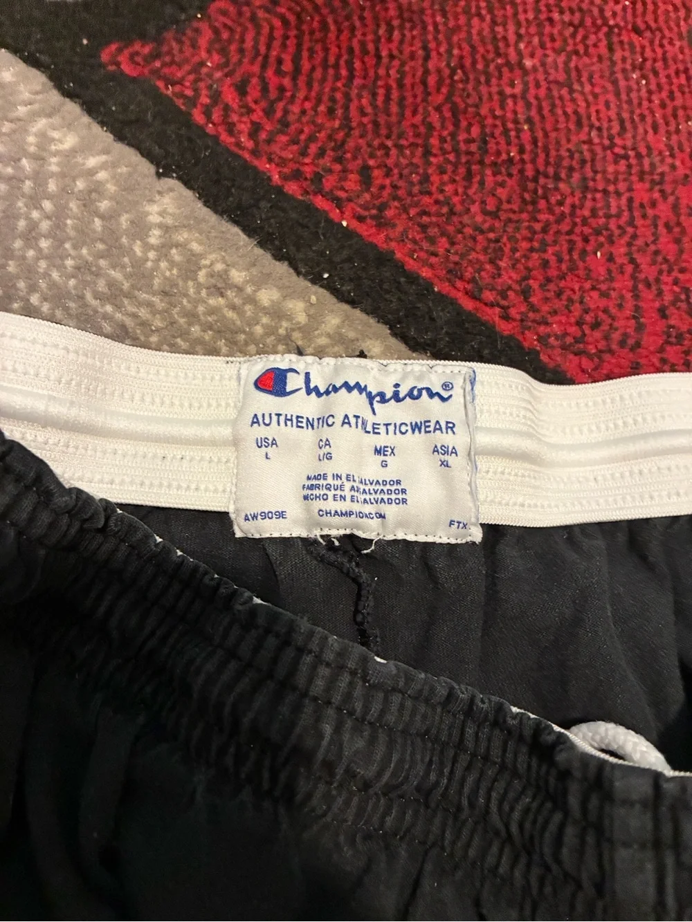 Champion Black Men's Athletic Shorts with Embroidered Logo